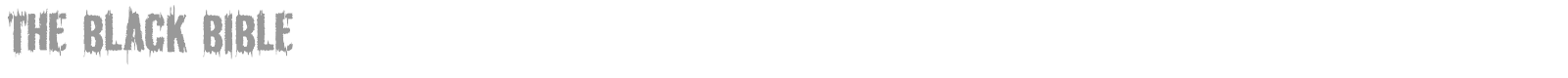 The Black Bible font preview